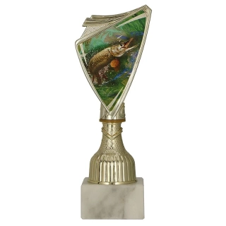 Pohár zlatý: Trofej Šťuka - 18,5cm