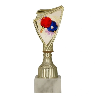 Pohár zlatý: Trofej Stolný tenis - 18,5cm