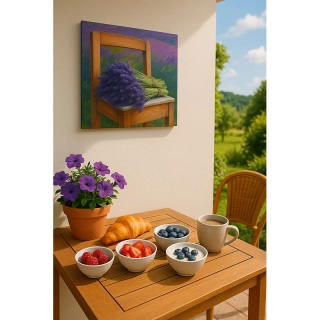 Obraz na stenu levanduľa 3D 28 x 28 cm