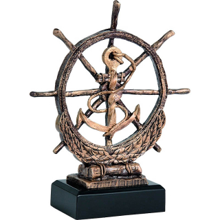 Jachting - Víťazná trofej na mramorovom podstavci s vlastným textom: 25cm