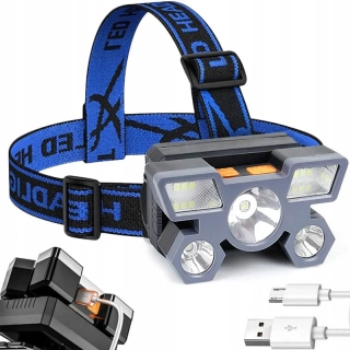 Čelová baterka 5 LED
