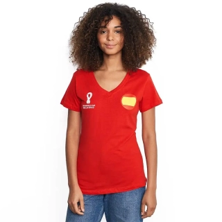 Dámske tričko Spain CORE – oficiálny dizajn FIFA World Cup™: veľkosť "S"