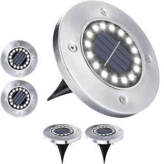 Záhradné solárne lampy 16LED 4ks