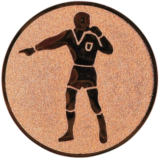 Rozhodca: Hliníkový emblém na trofej Ø 25 mm bronzová