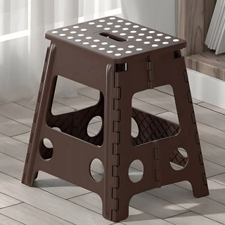 Skladacia stolička do 100kg čierna