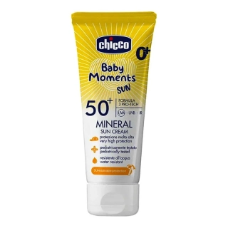 Chicco Baby Moments - Krém na opaľovanie75ml vodeodolný: SPF 50+