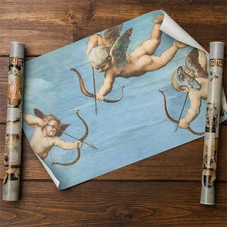 Umelecká reprodukcia na plátne – mix klasických motívov: 32 × 49 cm