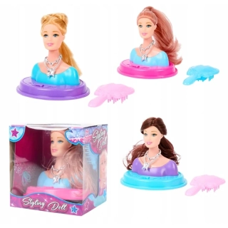 Styling Doll - Hlava na česanie s hrebňom