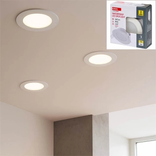 Vodotesné LED bodové svietidlo EMOS 4,5W, 345 lm, 2700K/4000K, IP65: čierne