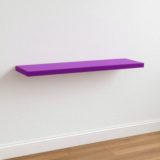 Spaceo Polica nástenná 90x23,5x3,8cm XL4 Violet Tulipe