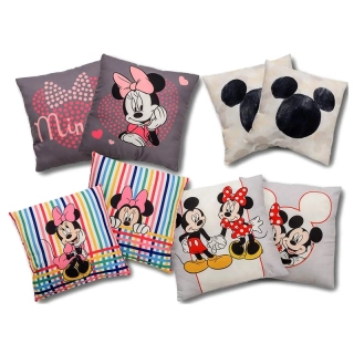 Dekoračné vankúše s motívom Mickey a Minnie Mouse 40×40 cm