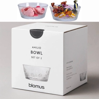Sada 2 sklenených misiek 13 cm Blomus