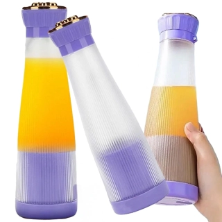 Prenosný smoothie mixér USB bezdrôtový 400ml fialový