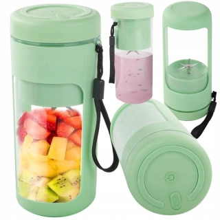 Prenosný smoothie mixér USB bezdrôtový 450 ml zelený