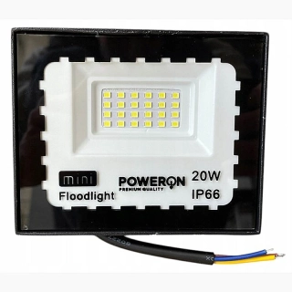 LED halogénový mini reflektor 20W s bielym svetlom