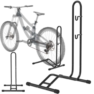Stojan na bicykel – čierny, nastaviteľná výška, servisný držiak