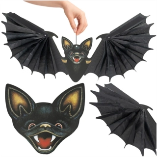 Závesná dekorácia netopier na Halloween 60 cm