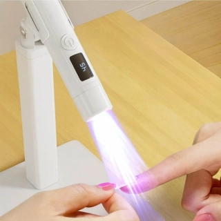 Mini UV LED lampa na nechty so statívom 3W biela