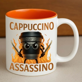 Hrnček Brainrot 330ml - Cappuccino Assassino
