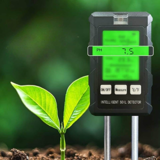Elektronický merač pH a vlhkosti pôdy 6v1