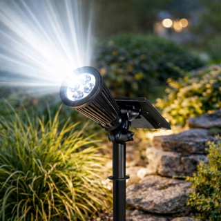 Solárna záhradná LED lampa zapichovacia 4 LED so súmrakovým senzorom