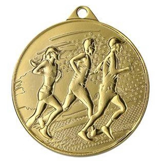 Medaila kovová ø 45mm: Beh - Atletika zlatá