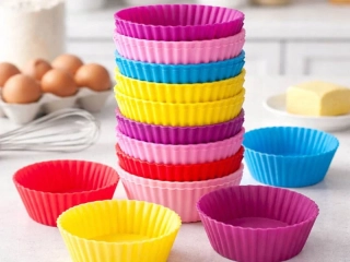 Silikónové formičky na muffiny a koláčiky – sada 12 ks