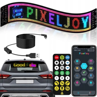 LED panel 16×96 programovateľný na sklo auta
