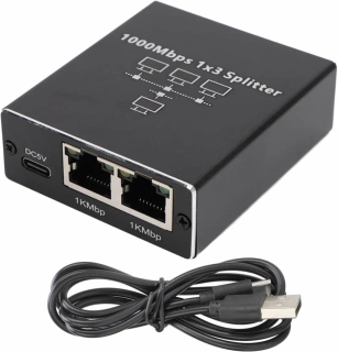 Rozbočovač LAN RJ45 na 3 porty