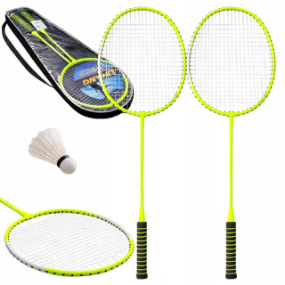 Bedmintonové rakety set 2 ks zelené + puzdro 
