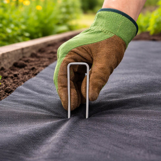 Kovové kolíky na agrotextíliu 15 cm – 10 ks