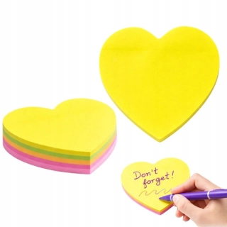 Samolepiace papieriky Srdce 7 × 7 cm – 100 ks