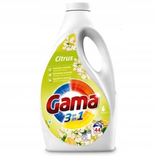Gama 3v1 prací gél Citrus 1,98 l