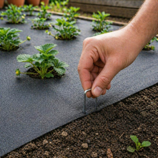 Záhradné kolíky na agrotextíliu 150 mm – 100 ks
