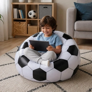 Nafukovacie kreslo futbalová lopta