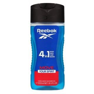 Reebok Move Your Spirit Sprchový gél 4v1 pre mužov 250 ml