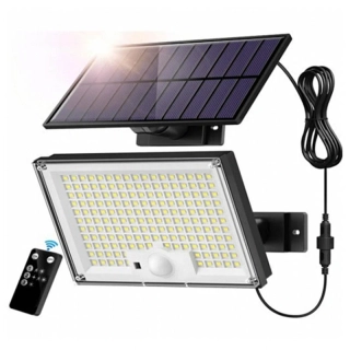 Solárna LED lampa s pohybovým senzorom a diaľkovým ovládaním
