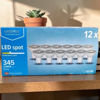 LED bodové žiarovky GU10 4,2 W – balenie 12 ks
