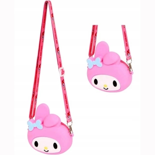 Silikónová detská crossbody taška Hello Kitty