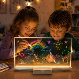 LED akrylová tabuľka na písanie s podsvietením