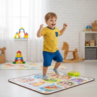 Interaktívna tanečná podložka pre deti 82 × 65 cm