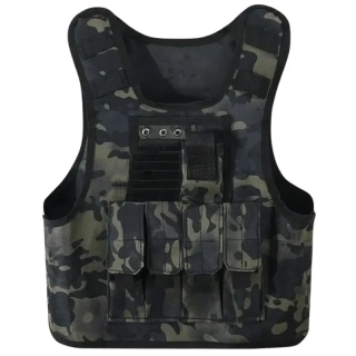 Outdoorová vesta FOXTER® MOLLE maskáčová