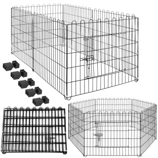 Ohrádka pre psa a malé zvieratá NUXIE® PREMIUM 6 panelov 88 cm