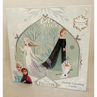 Disney Frozen vianočné pohľadnice s obálkami – 8 ks