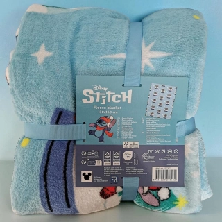 Disney Stitch fleecová deka 130 × 160 cm – vianočný motív