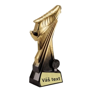 Futbalová trofej s kopačkou 20 cm a miestom na emblém