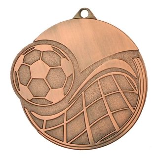 MMC6065 Futbalová kovová medaila 60 mm bronzová