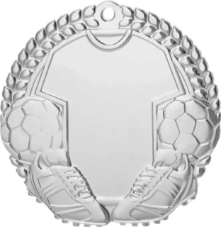MMC7076 Strieborná futbalová medaila ø 70 mm