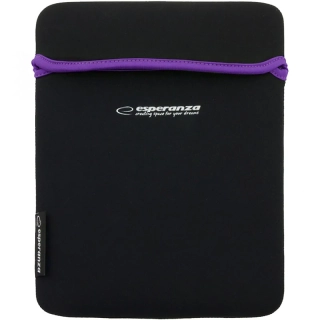 Neoprénové puzdro na tablet 9,7" Esperanza čierno-fialové