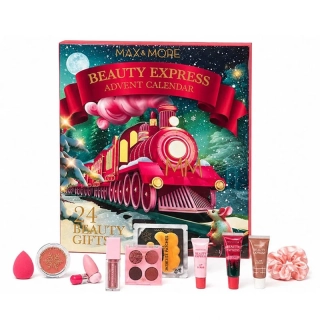 Max&More Beauty Express adventný kalendár 2025 – 24 kozmetických prekvapení